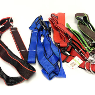PT1408-Dog Leash with Harness Multi Colored. (Sold by the Dozen, Assorted Colors)