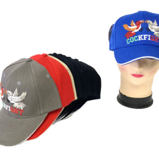 CP1127-CockFight Hats (Sold by the Dozen, Assorted Colors)