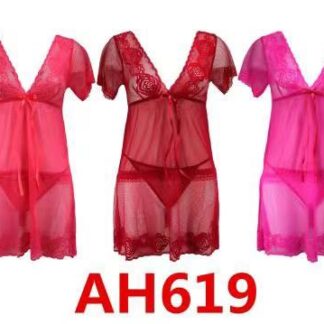 AH619-2pc Lady Lingerie & Thong (Color & Size Assorted)