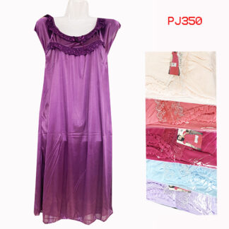PJ350-Lace silky Pajamas set (Color & size Assorted)