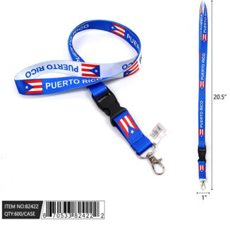 XLY82422-Puerto Rico Lanyard (Dozen)