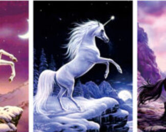 Pix3116-3D Unicorn Size:15x19