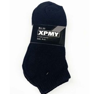 SK053-Black Low Ankle Socks(Dozen 9-11)