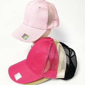 CP2025-Mesh Ponytail ball cap (Dozen Color Assorted)