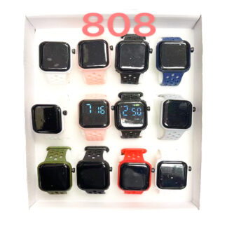 T808-Watches Unisex (Sold by the dozen, Assorted colors)