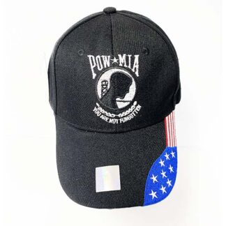 CP1901- POW & U.S.A Flag (Dozen Black)