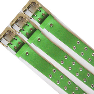 BT2019GN-Green double Hole Belt(Dozen Size Assorted)