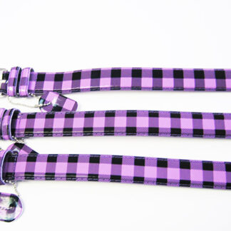 BT201PL-Purple Checkers dress Belt (Dozen Size Assorted)