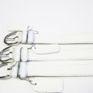 BT303W- Off White dress Belt (Dozen Size Assorted)