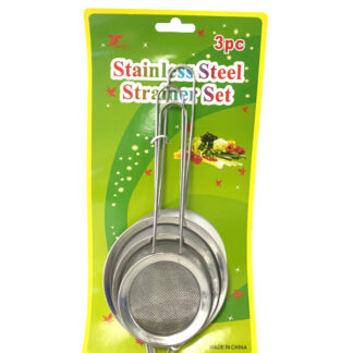 H554- 3PC Stainless Steel Strainer Set