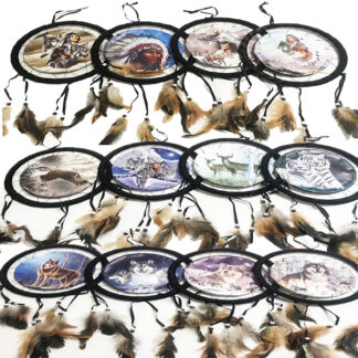 100228-Dream Catchers Wall Decor Gift (Dozen Assorted Size:22CM)