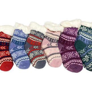 S56-Kids Thermal Socks (Dozen Color & Size Assorted)
