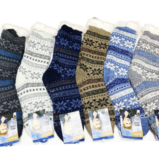 S59-Men Winter Thermal Socks (Dozen Color Assorted)