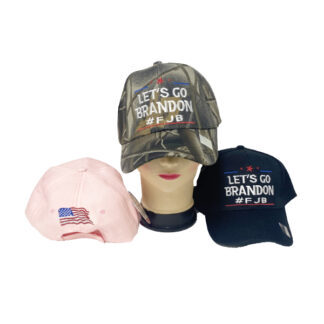 CP202419-Let's Go Brandon #FJB Hats (Sold by the Dozen, Assorted Colors)