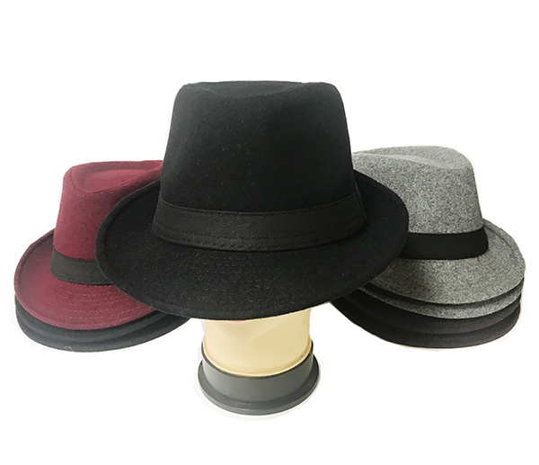 FDH802a-Wool Fedora Hat (Dozen Color Assorted) – DRL Wholesale display picture 1