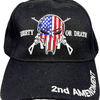 CP904-Liberty or Death 2nd Amendment Hats (Sold by the dozen) (Colors Assorted)