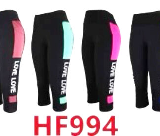 hf994-Lady's Capri Love Leggings (Color & Size Assorted)