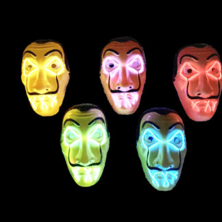 1420-16-LED Light Up Mask (Assorted Colors)