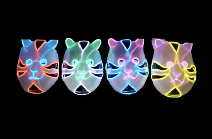 1420-4-LED Cat Light Up Mask (Assorted Colors)