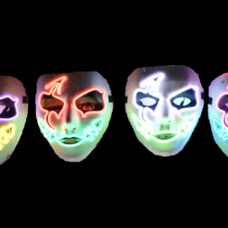 1420-6-LED Light Up Mask (Assorted Colors)