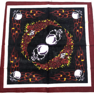 B47-Skull Fire Bandana (Dozen)