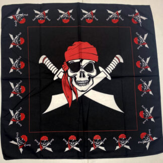 B58-Pirate Skull Bandana (Dozen)