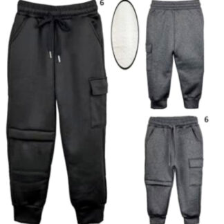 SK3977-Boys Fur Lined Sweats (Assorted Colors & Sizes)