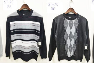 ST7000B-Mens Crew Neck Sweater (Assorted Colors & Sizes)