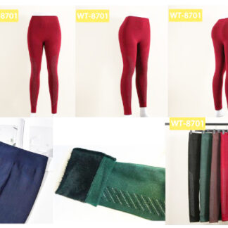 WT8701-Womens Fur Lined Leggings (Assorted Colors & Sizes)