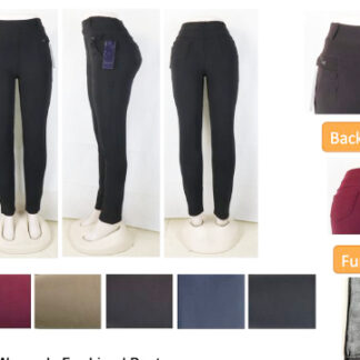 WT8720-Womens Fur Lined Pants (Assorted Colors & Sizes)