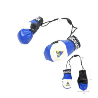 376033-Nicaragua Mini Boxing Glove (Sold by the Dozen)