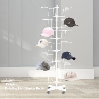 HR123-Hat Rack Display (7 Layers,35 Hats)