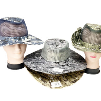8855-1-Camo Fishing Hat (Assorted Colors, Sold by the Dozen)