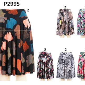 P2995-Fashion Skirt with Short Lined Inside (Assorted Colors and One Size Fits Most)