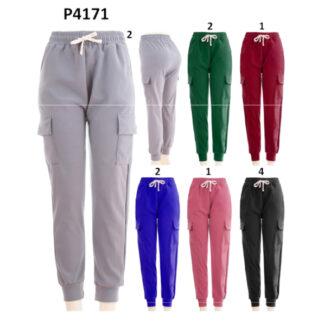 P4171-Lady Cargo Pants (Assorted Colors and Sizes)