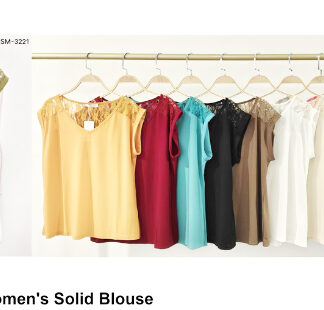 SM3221-Lady Fashion Blouse (Assorted Colors and Sizes)