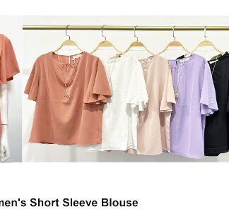 SM3230-Lady Fashion Blouse (Assorted Colors and Sizes)