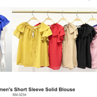 SM3234-Ladies Fashion Blouse (Assorted Colors and Sizes)