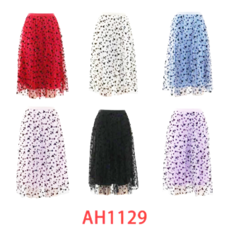 AH1129-Lady's Layered Skirt (Assorted Colors and Sizes)