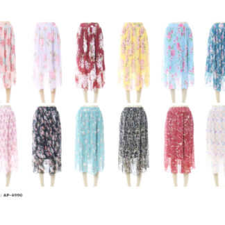 Ap4990-Lady Pleated Skirt (Assorted Colors and Sizes)