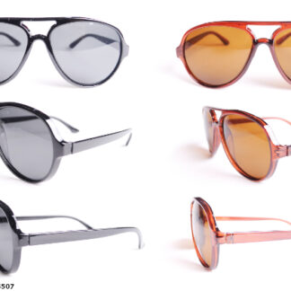 EW-S507-Sunglasses (Sold by the Dozen, Assorted Colors)