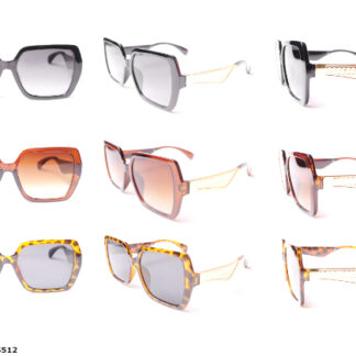 EW-S512-Sunglasses (Sold by the Dozen, Assorted Colors)