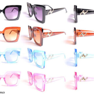 EW-S513-Sunglasses (Sold by the Dozen, Assorted Colors)