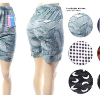 LG192-Wide Legged Striped Shorts (Assorted Colors and Sizes)