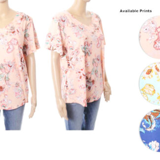W3105-Lady's Printed Top (Assorted Colors and Sizes)