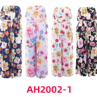 AH2002-1-Ladies Summer Jumpsuit (Assorted Colors and Sizes)