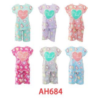 AH684-Lady 2pc Pajama (Assorted Colors and Sizes)
