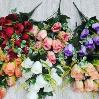 9962-18pcs Tube Rose in a Bouquet