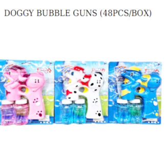 1031B-Dog Bubble Gun (Assorted Colors, Min purchase 6)
