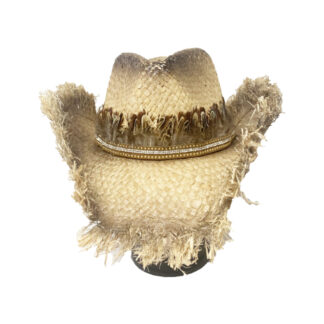 R45-Bling Feather Cowboy Hat (Minimum Purchase is 12)